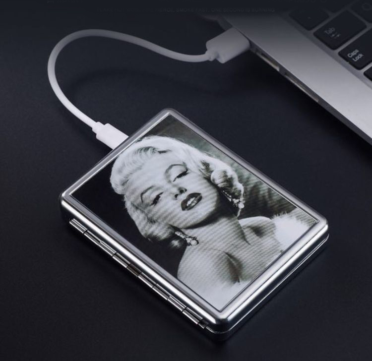 USB Lighting Cigarette case